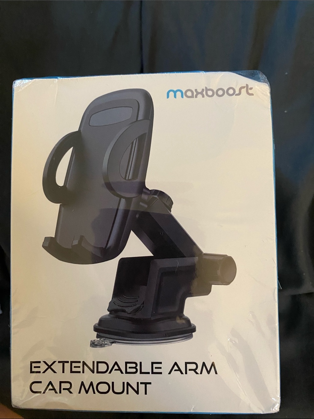 Maxboost Extendable Arm Car Mount - Black